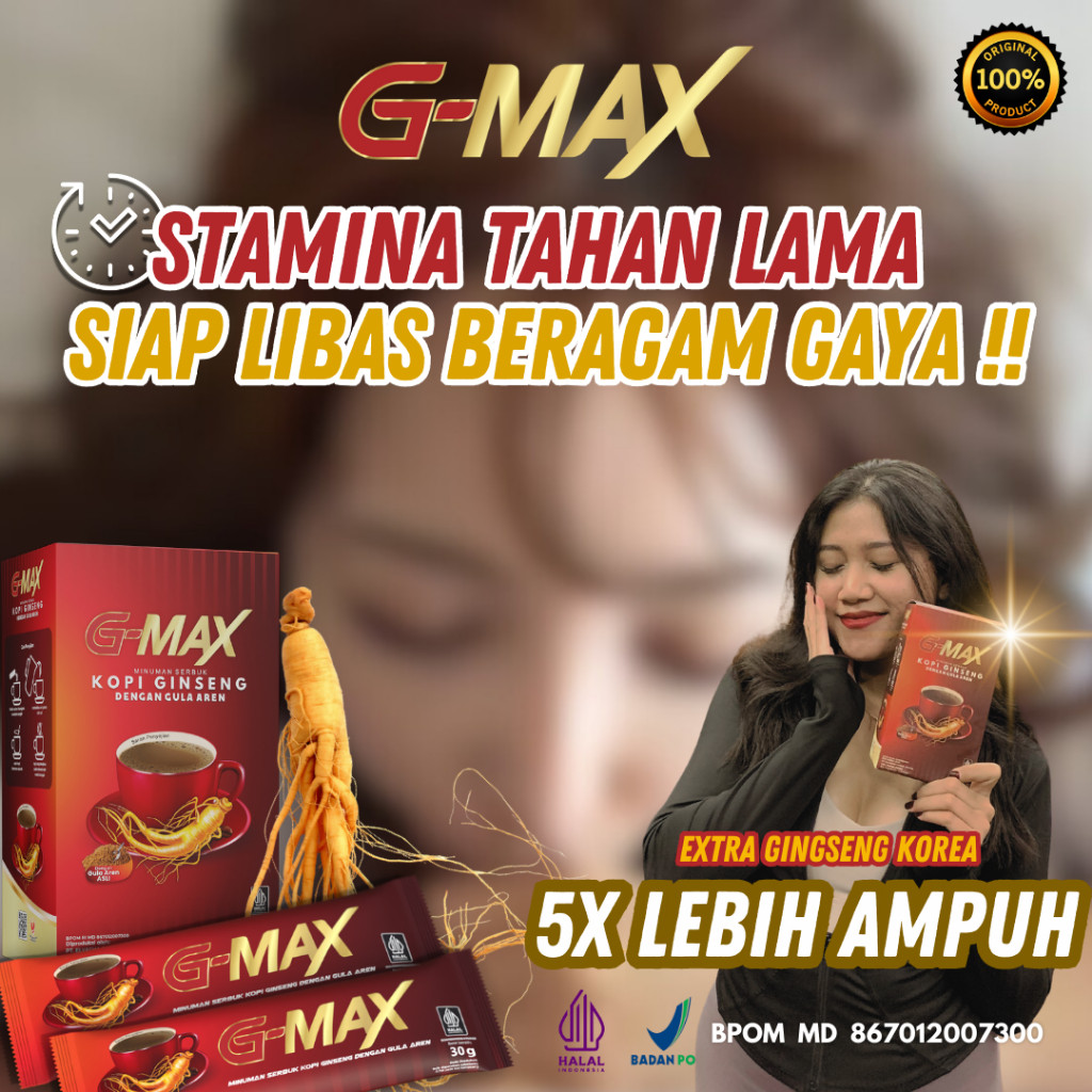 

KOPI G-MAX ORIGINAL KOPI STAMINA PRIA AMAN ( 100% BPOM & HALAL )