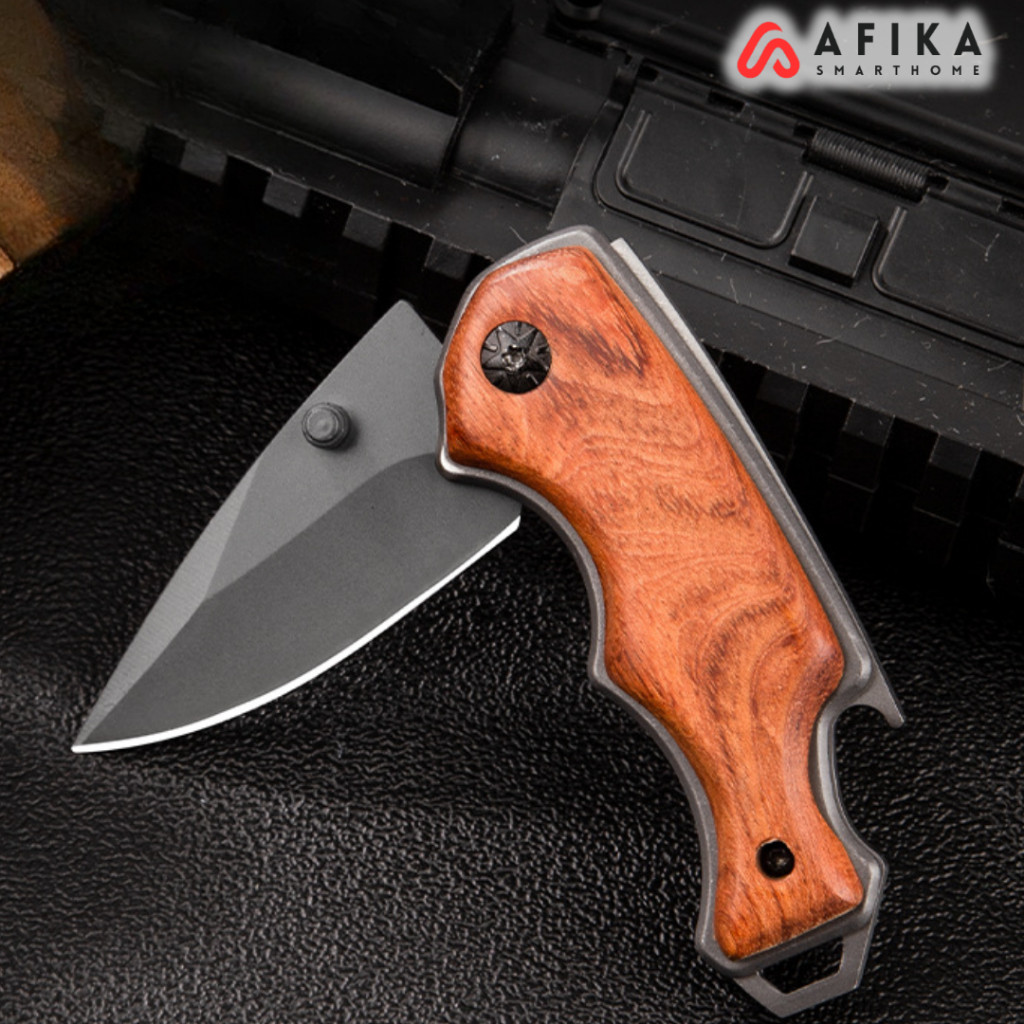 Pisau Lipat Mini Folding Tactical Knife Survival Hunting Tool