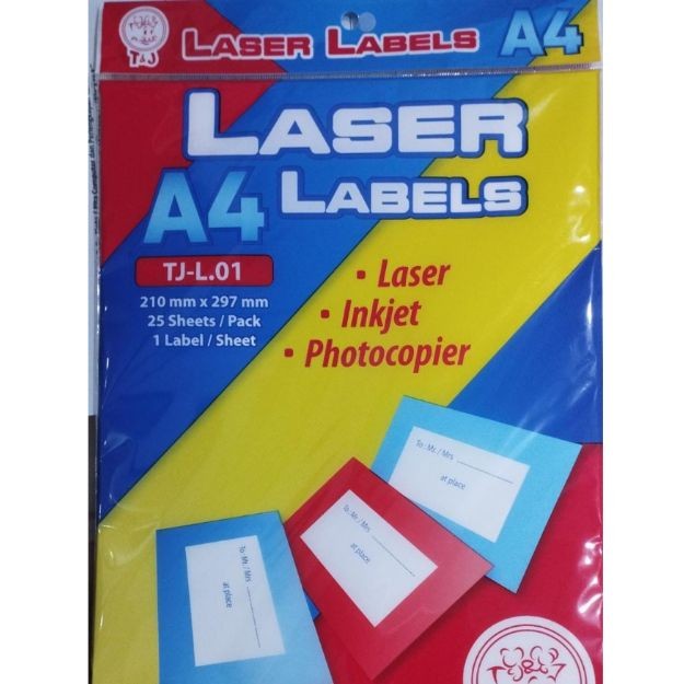 

LABEL T&J LASER / A4 / L.01 (25 SHEETS