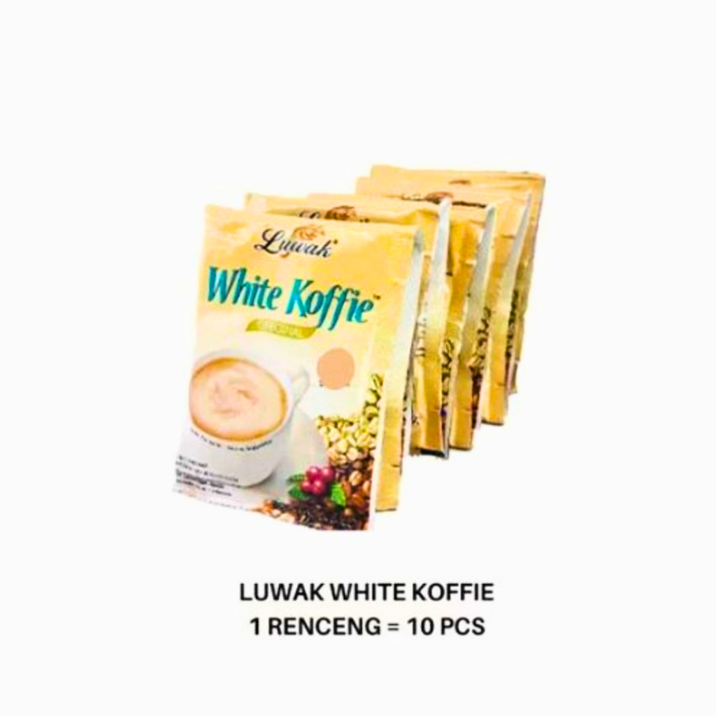 

Kopi Luwak White Koffie 1 Renceng Isi 10 Pcs