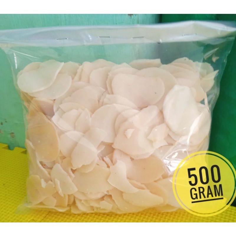 

Kerupuk Bawang Putih Mentah 500 Gram