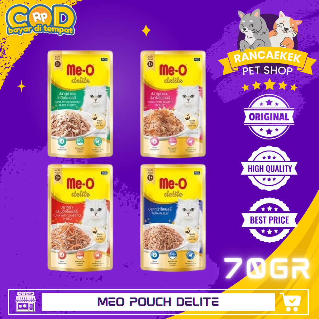 Meo Delite premium cat pouch 70gr
