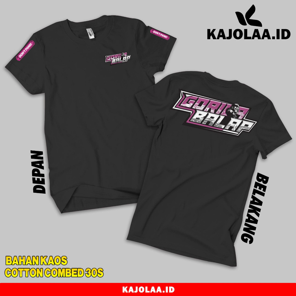 Kaos Gorila balap Kaos Balap Baju Balap Kaos Motor Pria Wanita - kajolaa.id