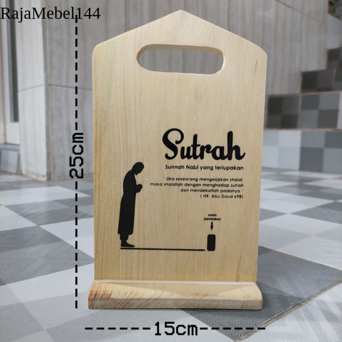 

Sutrah / Sutroh / Pembatas Shof Sholat 25x15cm (non finishing) - 25x15 SABLON gratis ongkir