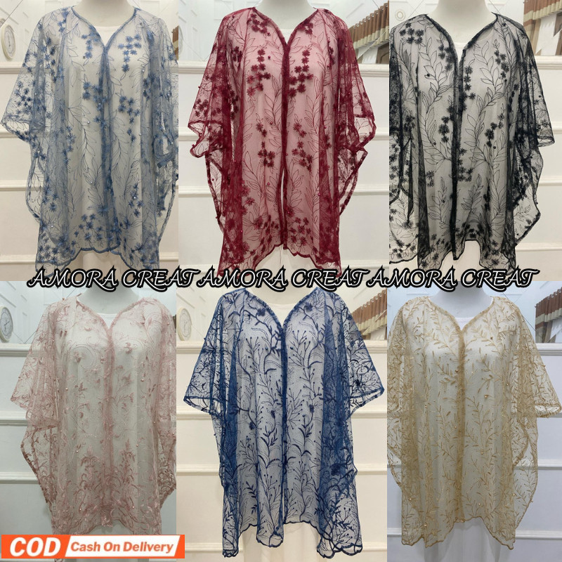 cardigan brokat // outer brokat // cape brokat