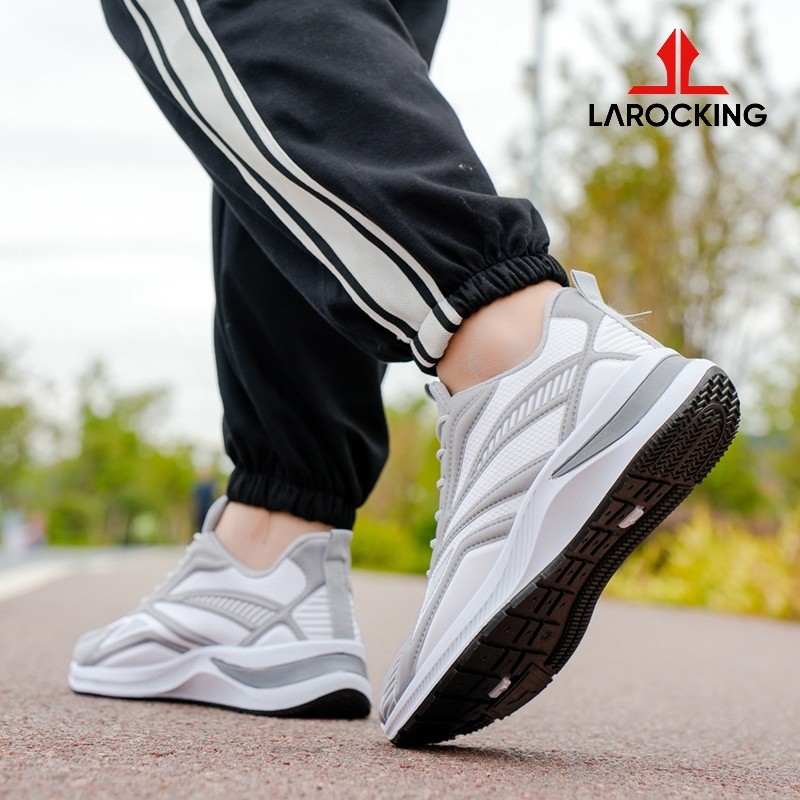 TERBARU LAROCKING - VEGA ABU PUTIH SEPATU SNEAKERS RUNNING GYM SHOES