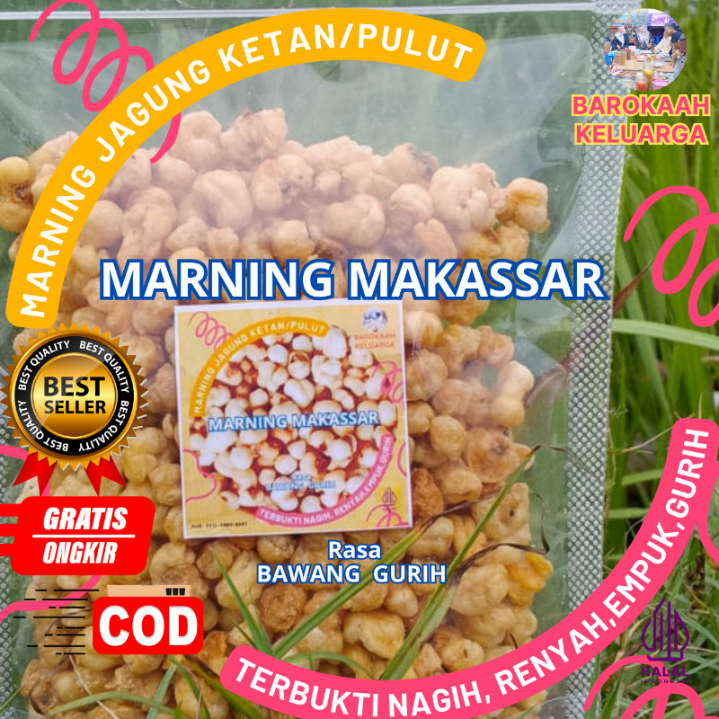 

MarnIng Sultan MILENIAL super EMPUK RENYAH jagung ketan/jagung putih khas makassar Super duper Premium Cocok buat camilan di perjalanan dan pantas buat Hidangan Tamu harga PALING SPESIAL dan aseli dari jagung ketan