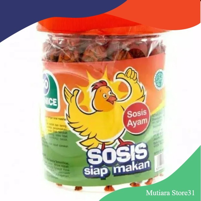 

SOSIS SO NICE SIAP MAKAN RASA AYAM SAPI OTAK-OTAK 525gr toples isi 24 - AYAM