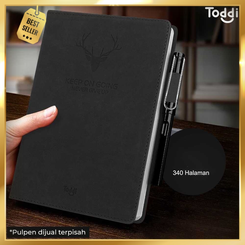 

Toddi Buku Jurnal Hardcover Notebook Diary 80GSM 340 Halaman Grid - CW-5025