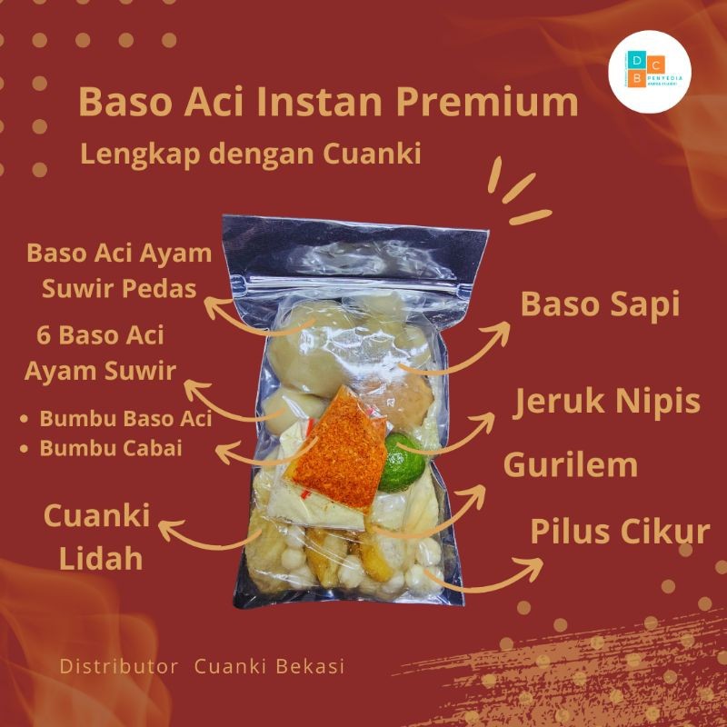 

GROSIR BASO ACI PREMIUM DAN CUABKI INSTAN LENGKAP POLOS TANPA STIKER LOGO bisa untuk RESELLER