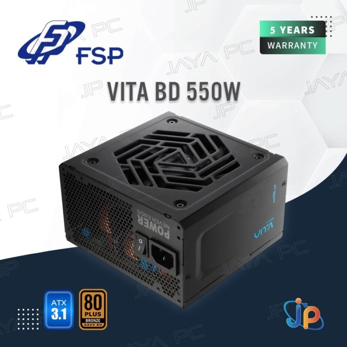 FSP VITA BD 550W ATX 3.1 PSU -  Power Supply 550Watt 80+ Bronze