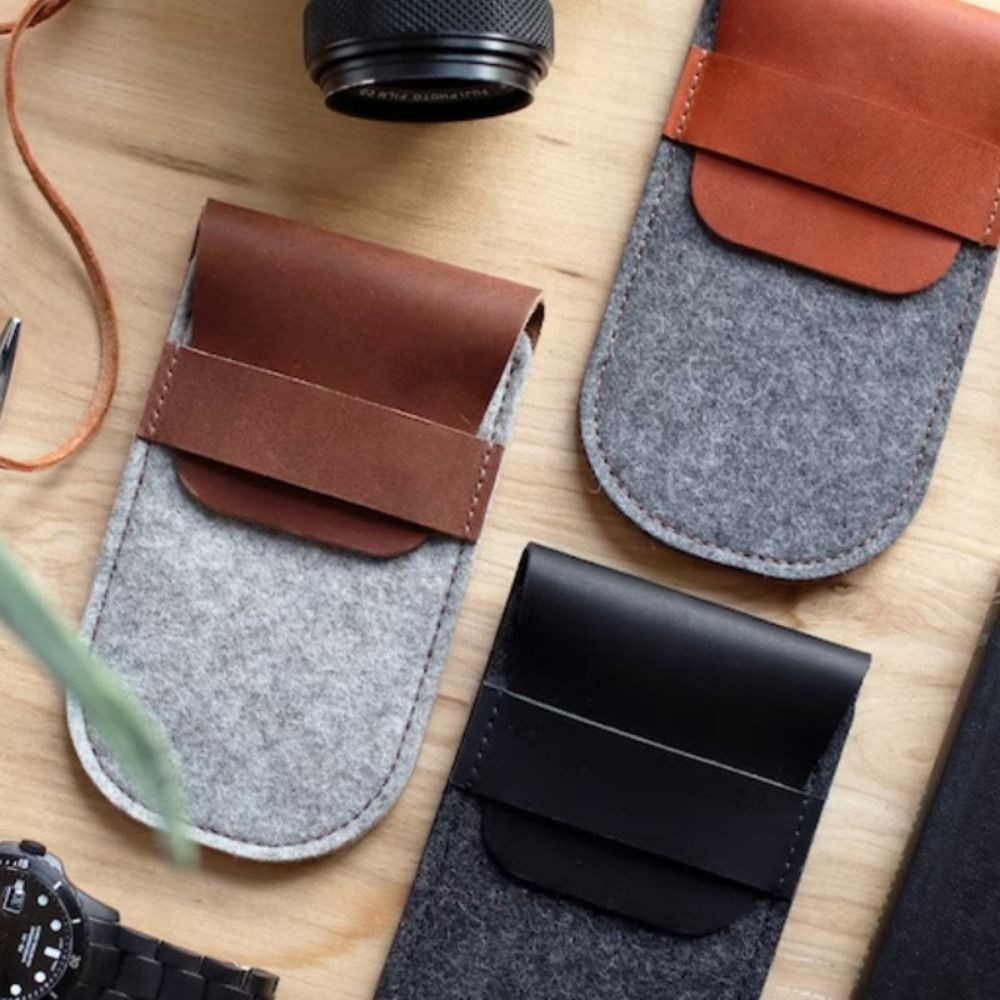 

Dust Protect Gift Felt Leather Organizer Watch Case Watch Pouch Storage Bag Watch Protection Bag For Travel