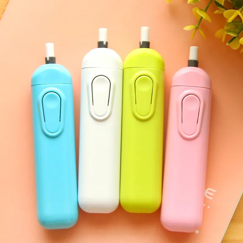 

1pc Battery Operated Electric Eraser Office School Supply Painting Drawing Creative Student Stationery Automatic Pencil Rubber