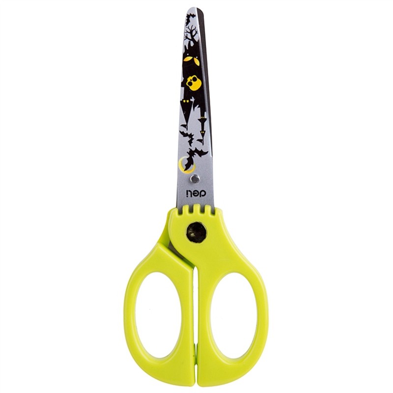 

Deli 6064 Student Scissors 135mm(5.3') stainless scissors retail packing Printing scissors