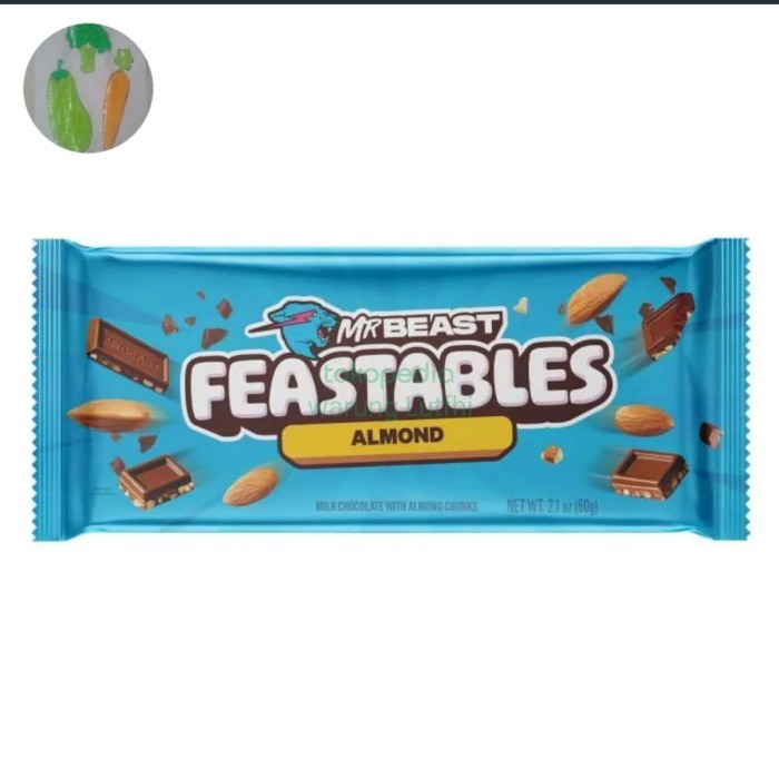 

Feastables Mr Beast Almond Chocolate Bar 2,1oz