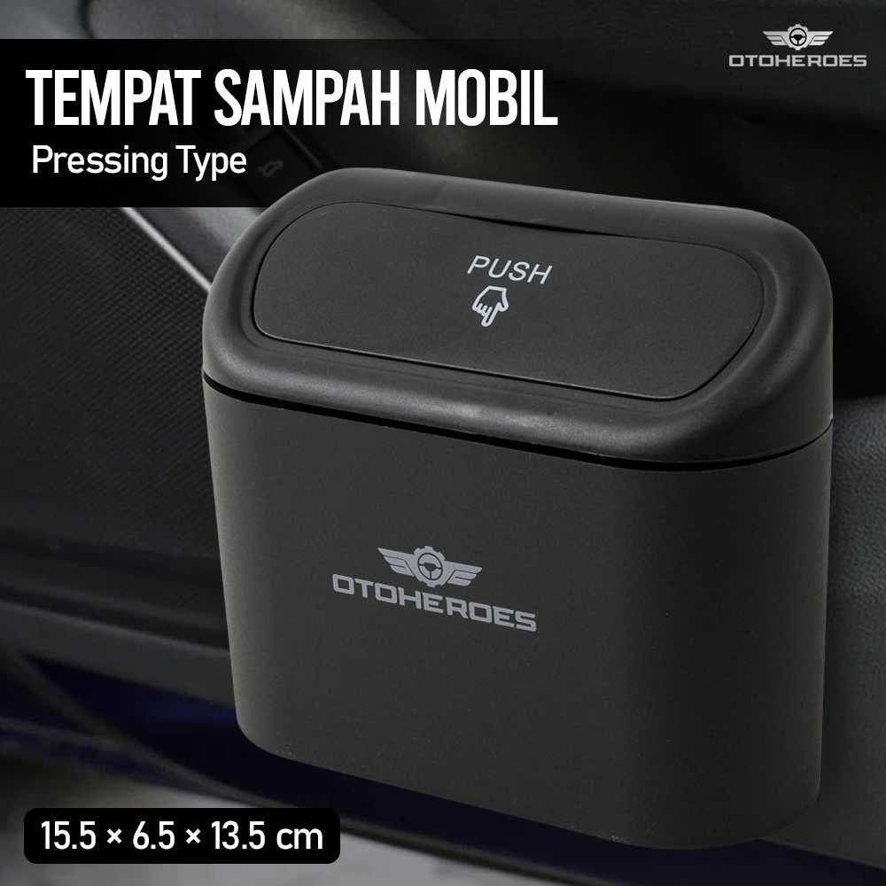 Tempat Sampah Mini Mobil Trash Bin Pressing Type / Tong Sampah Mobil Mini Universal Car Trash Can Or