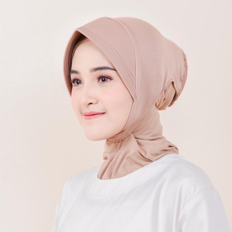 Inner Ciput Topi | Inner Ciput Pet | Ciput Inner Pet Topi Tali Anti Letoy Hijab Premium Jersey Dalem
