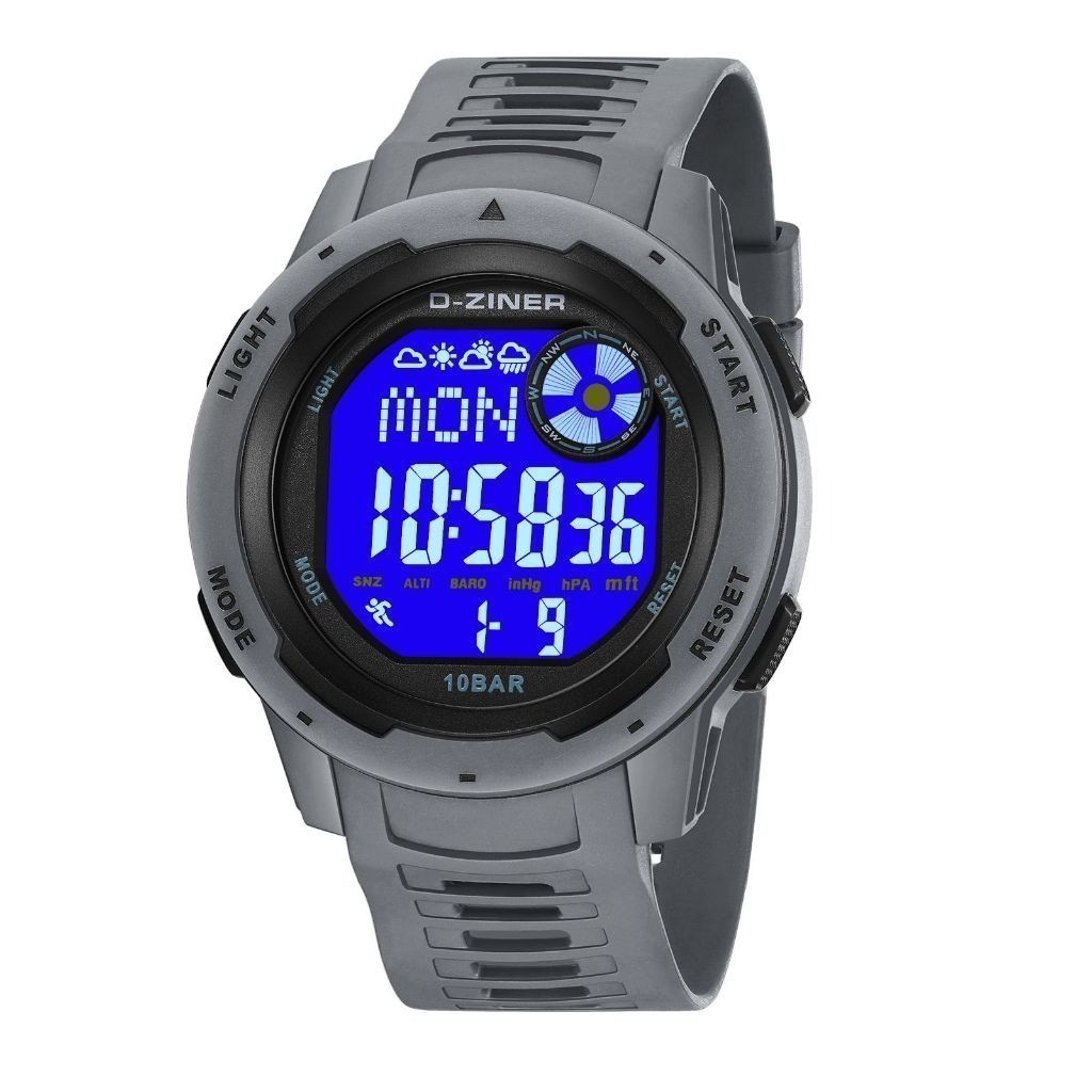 Original 100% Jam Tangan Dziner 8351 Rubber Water Resistant 3 Atm Promo