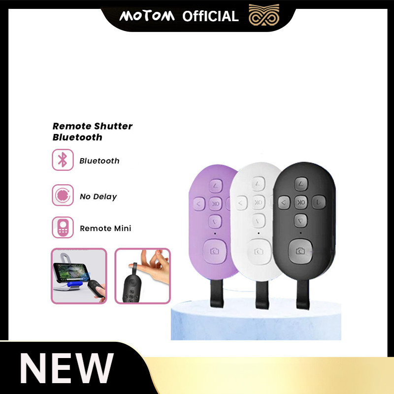 MOTOM Bluetooth Remote Control Tomsis Selfie Universal For Android & IOS / Tomsis Remote Kamera Self