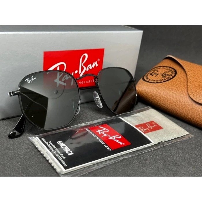 ASLI Rayban hexagonal original - Hitam