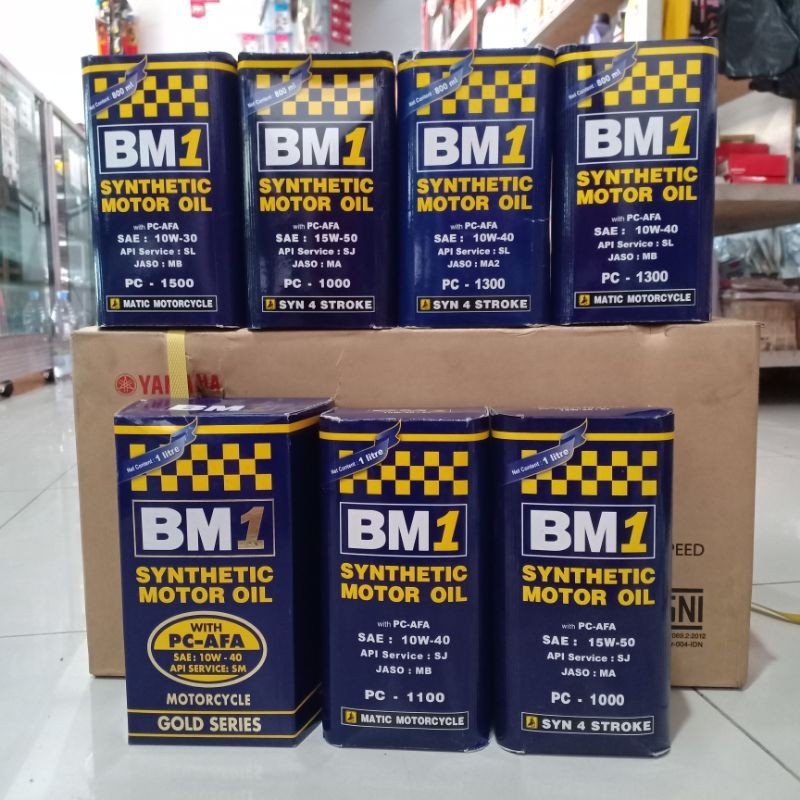 OLI MESIN BEBEK MATIC SPORT BM1 4T GOLD SERIES 1000ml 800ml