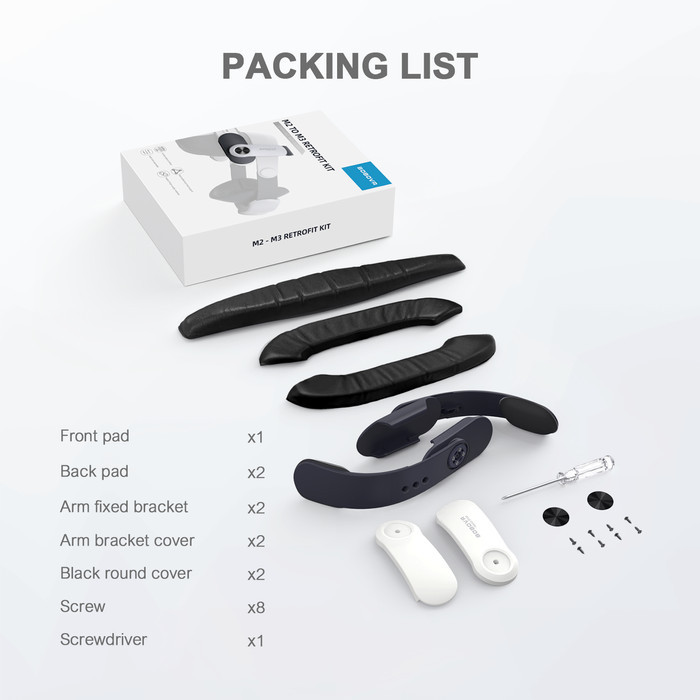 BEST -BOBOVR M3 retrofit kit for M2 to be M3 compatible Quest 3