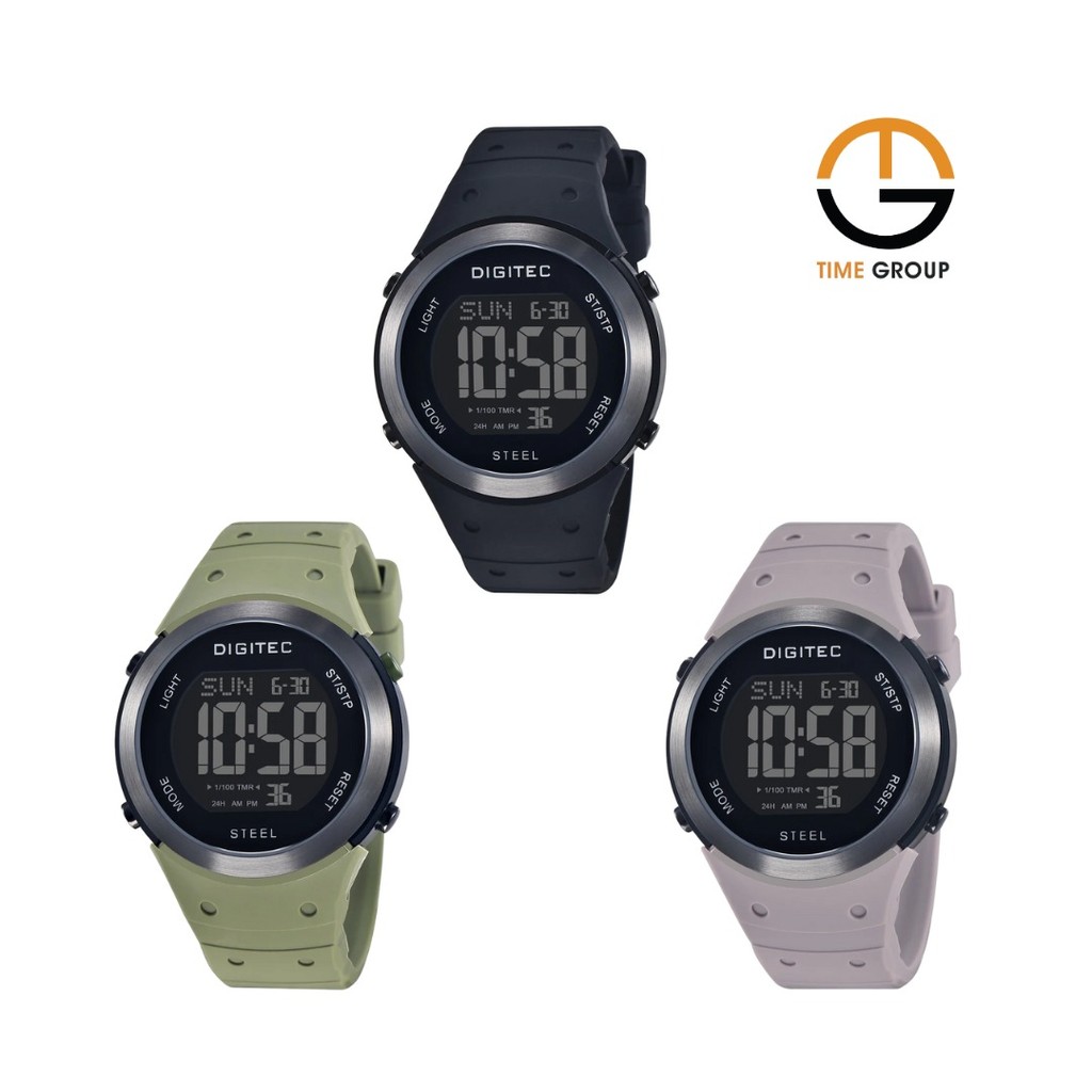 JAM TANGAN PRIA DIGITEC DGS5185 DGS-5185T DIGITAL RUBBER STAP SPECIAL EDITION ORIGINAL