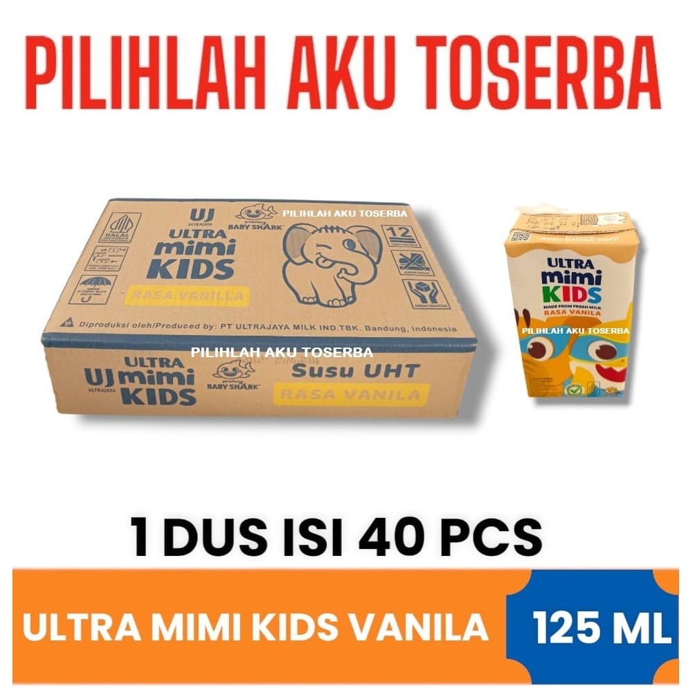 

Susu Ultra Mimi Kids VANILA 125 ml - (1 DUS ISI 40)