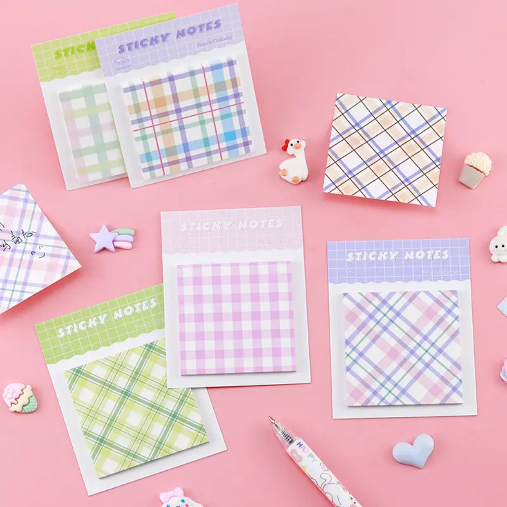 

STICKY NOTES GRID SIMPLE STYLE PATTERN MEMO NOTE PAD CATATAN TEMPEL KOTAK BERGARIS ALAT TULIS PERLENGKAPAN SEKOLAH STATIONERY LUCU GEMAS MURID ANAK KOLEKSI CUTE IMUT SCHOOL