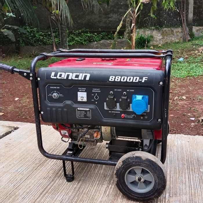 Mesin Genset Generator Penerangan Loncin 8800-f Bantar Gebang Bekasi