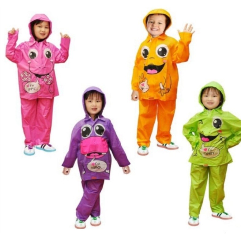 PROMO Jas Hujan Anak Kido / Jas Hujan Kido / Jas Hujan Anak Jaket Celana / Jas Hujan Anak Indoplast