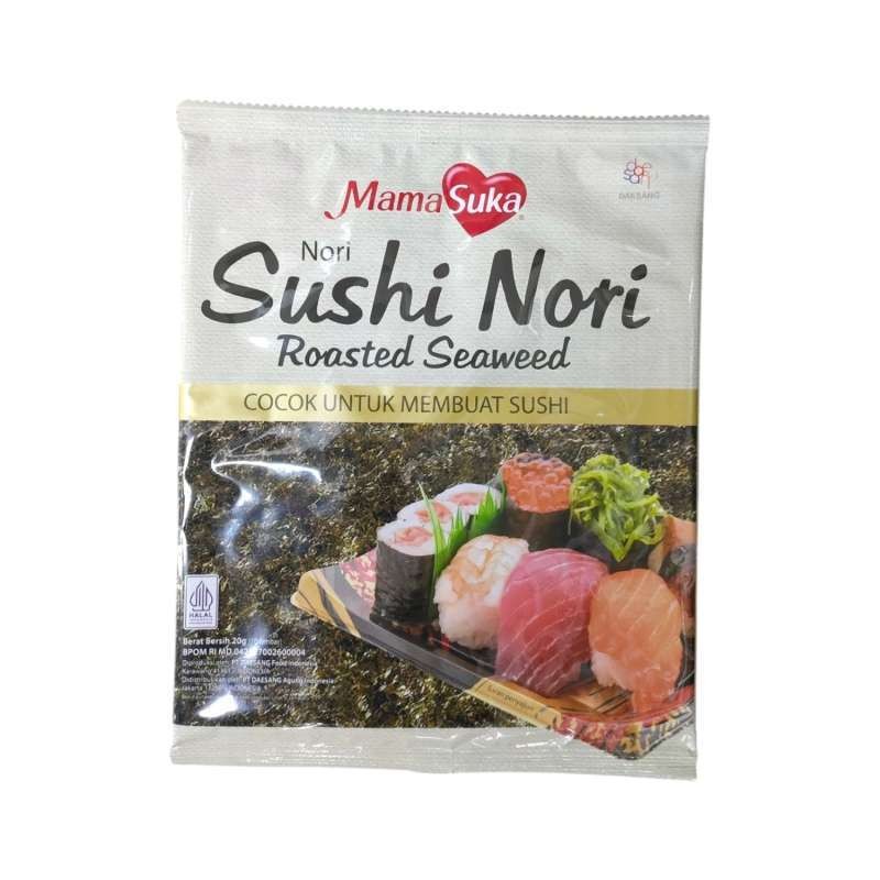 

MamaSuka Sushi Nori Rumput Laut 1 Box ( 40 x 20gr )
