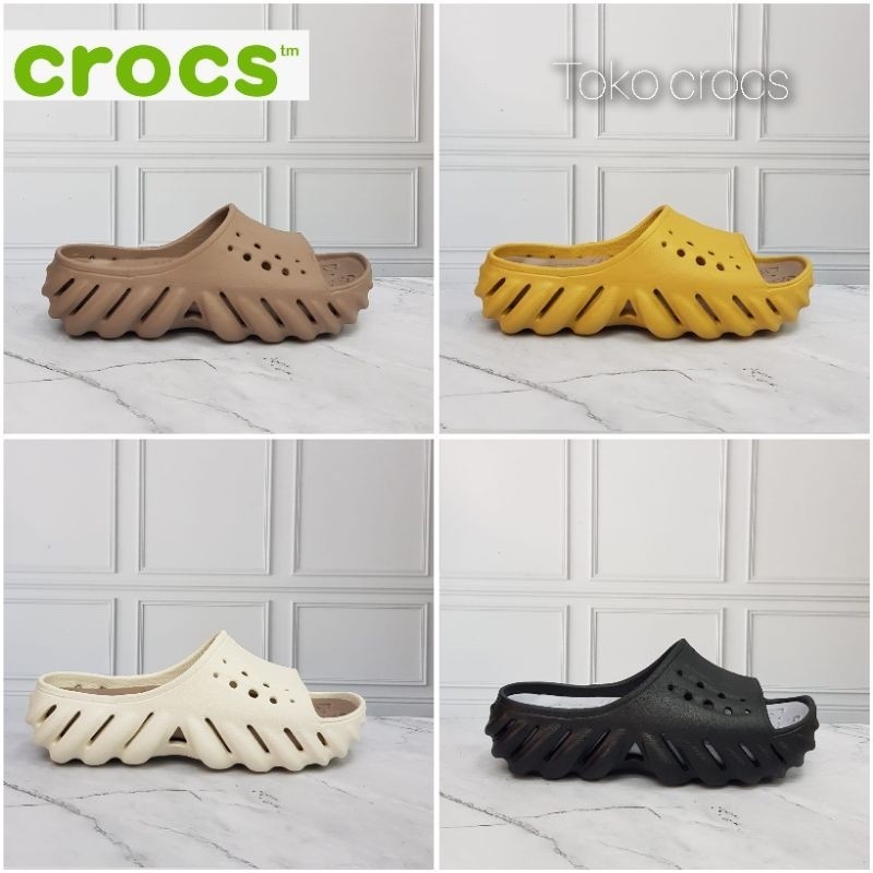 Crocs Echo slide /Sandal Pria Crocs Echo slide