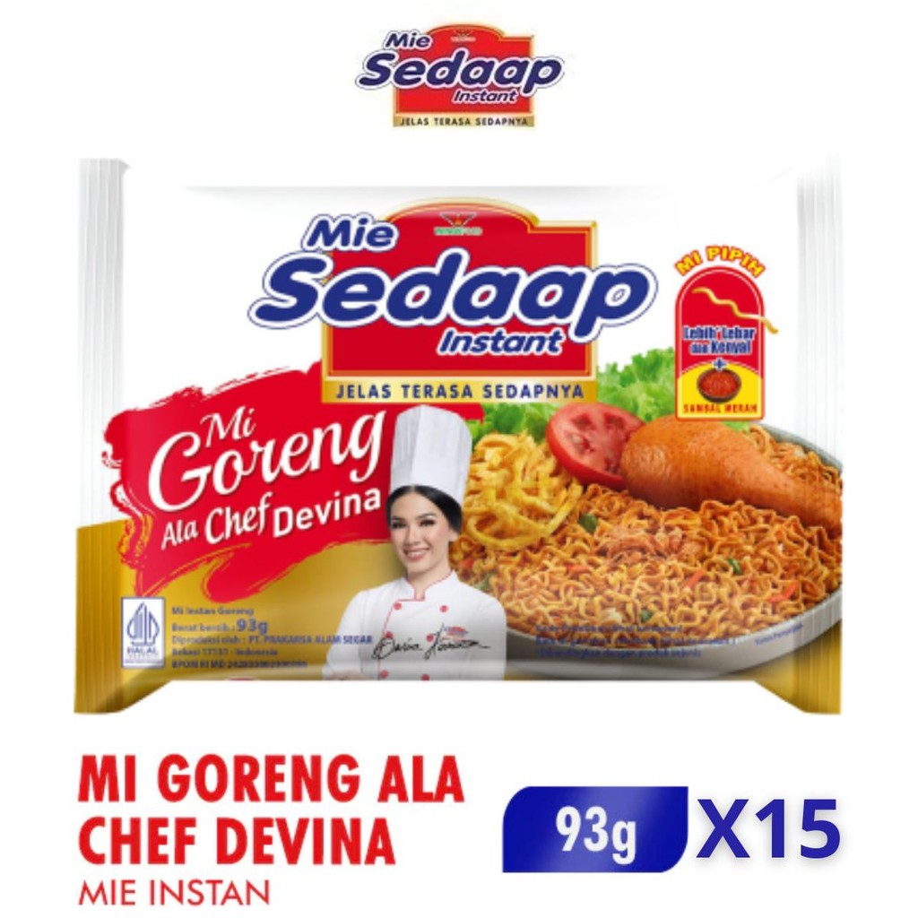 

Sedaap Mi Instan Goreng Ala Chef Devina 93g x15