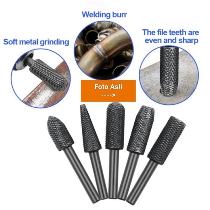 Bor Kikir Besi / Bor Grinding HSS / Bor Rotary Besi Set