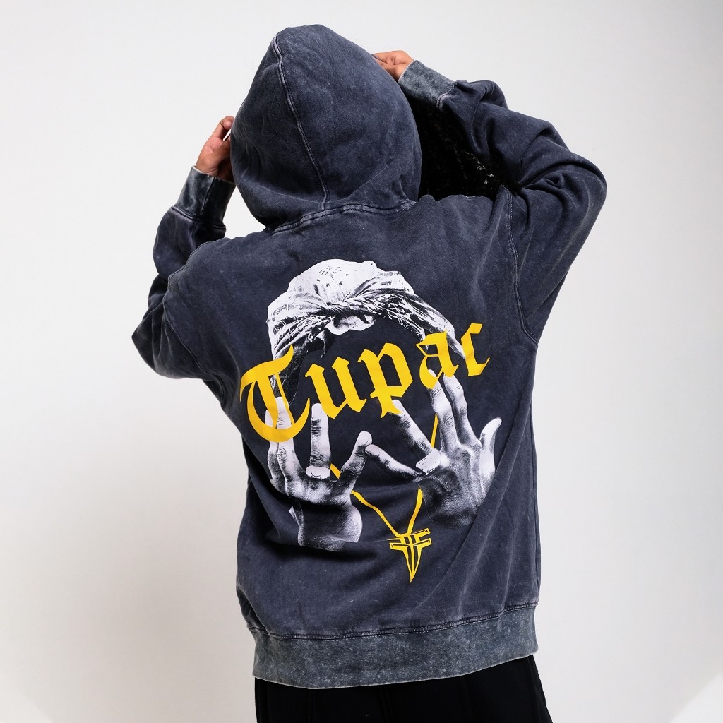 Hoodie Oversize Wash Tupac
