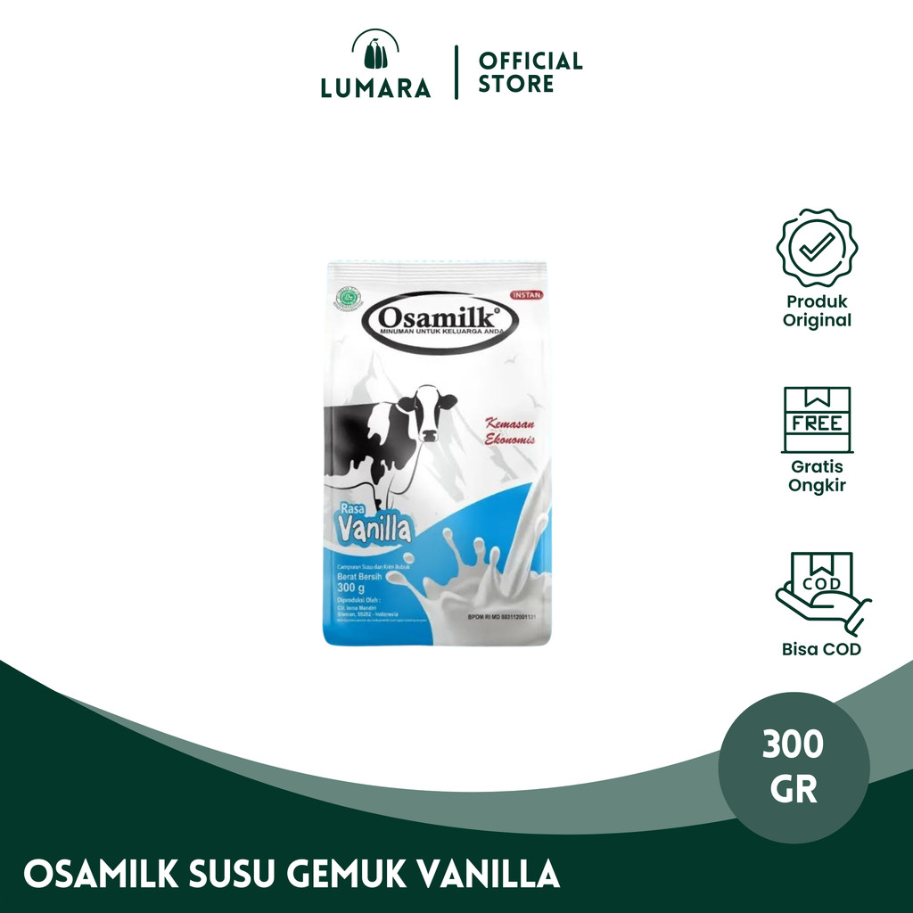 

Susu Osamilk Original 100% Sapi Vanilla 300gram Penggemuk Badan Dan Penambah Nafsu Makan Anak Dewasa