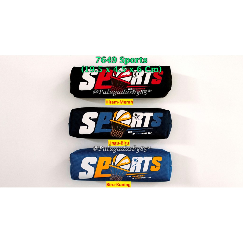 

(1 Biji) Tempat Pensil Resleting Sports 19.5 x 4.5 x 6 Cm / Kotak Pensil Resleting SPIMP 7649 Sports