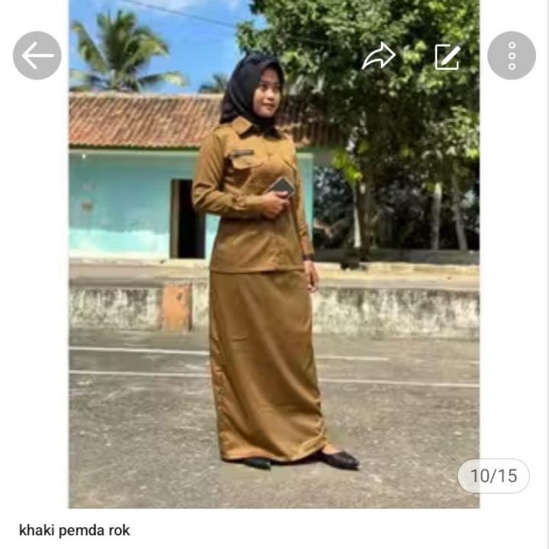 Seragam PNS Wanita Seragam PDH Seragam Pemda Set Katun Toyobo Premium