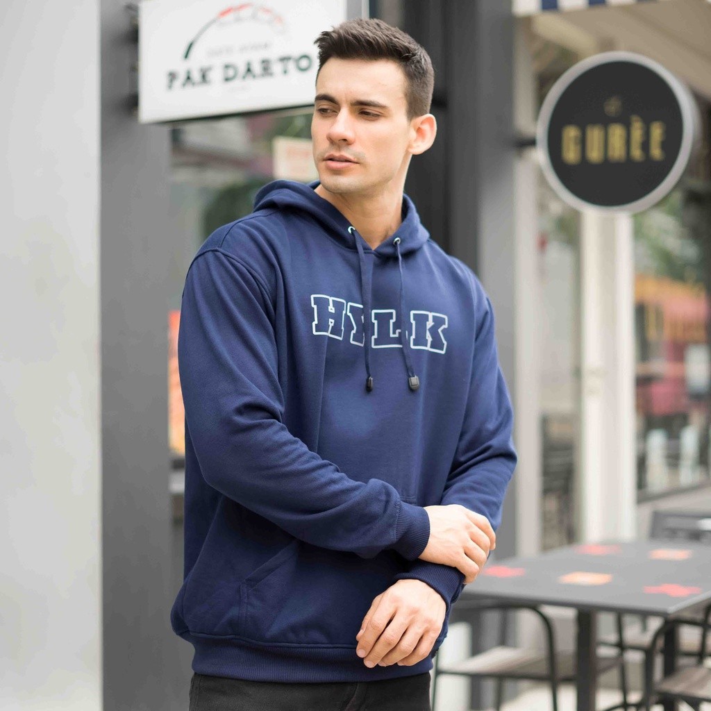 HEYLOOK Official - Jaket Hoodie Jumper HYLK Unisex Outerwear Terbaru Heylook Navy