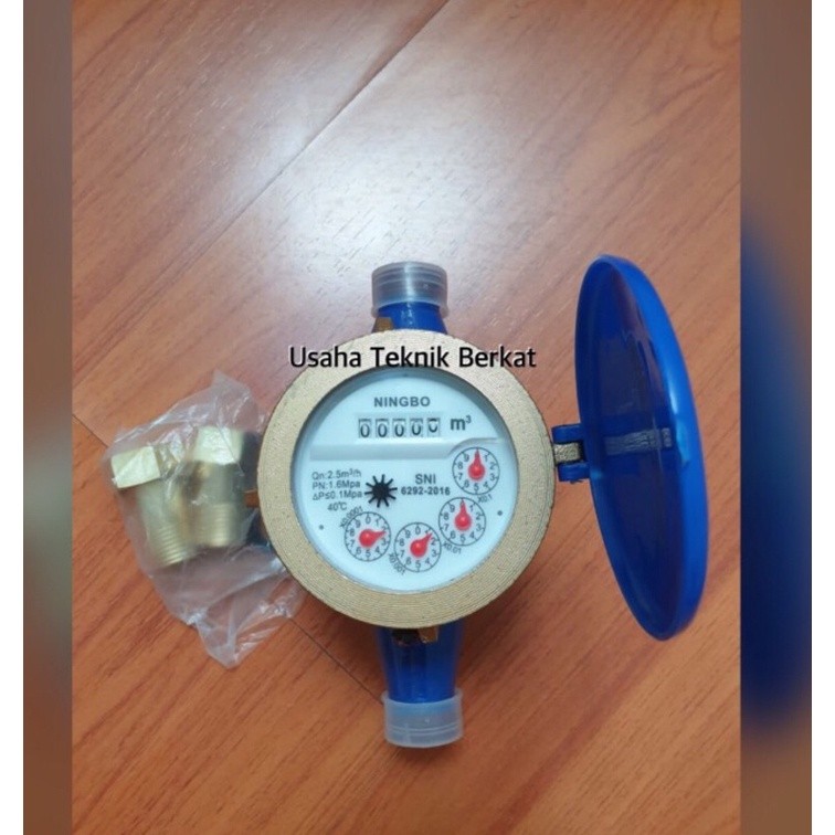 Meteran air / water meter Ningbo 1/2” inch
