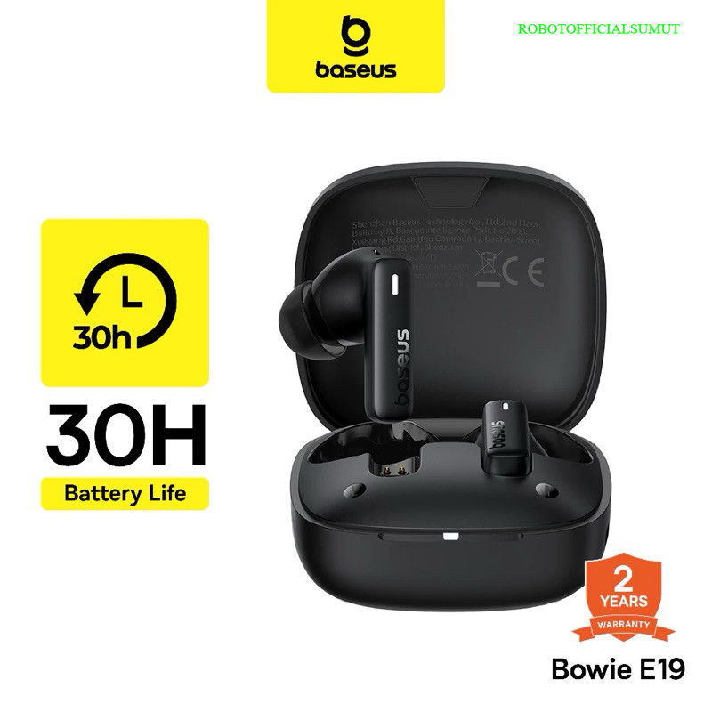 BASEUS BOWIE E19 TWS ENC True Wireless Earbuds Headset Bluetooth 5.3 Original