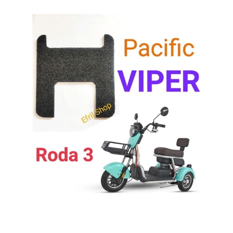 Karpet sepeda motor listrik roda 3 Pacific Viper