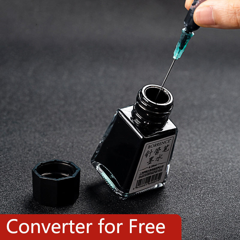 

Needle Pen Ink 30ml Bottle Large Capacity Fineliner Marker Pen Black Waterproof Ink Liner Pen Refill (Converter X1 for Free)
