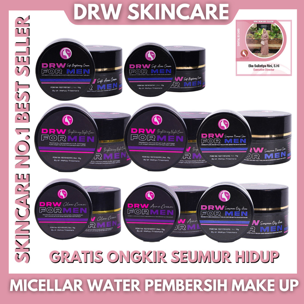 Krim Malam & Krim Siang For Men Drw Skincare