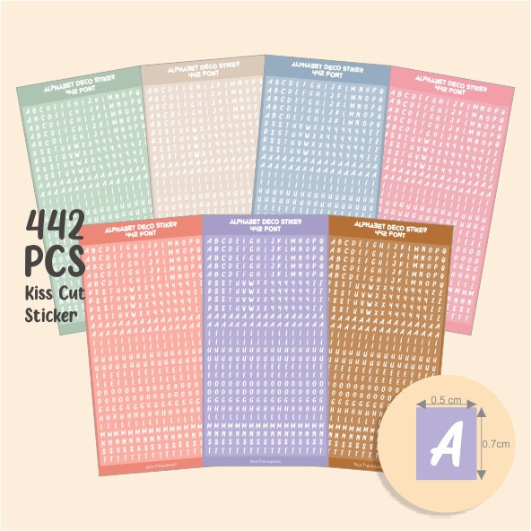 

Stiker Huruf Angka Kecil Bujo Jurnaling Aesthetic Alphabet Sticker 442