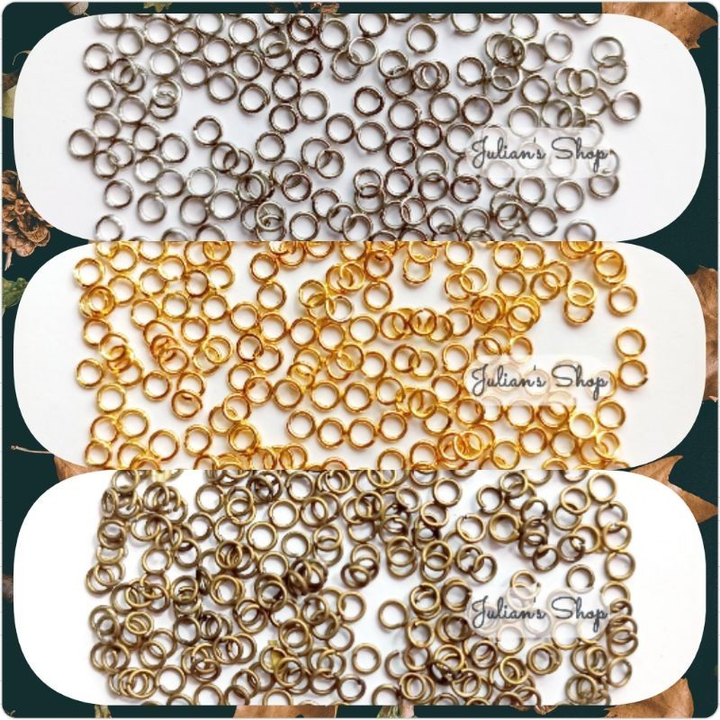 TERMURAH PROMO Ring Konektor 4mm Ring Aksesoris Connector Rantai