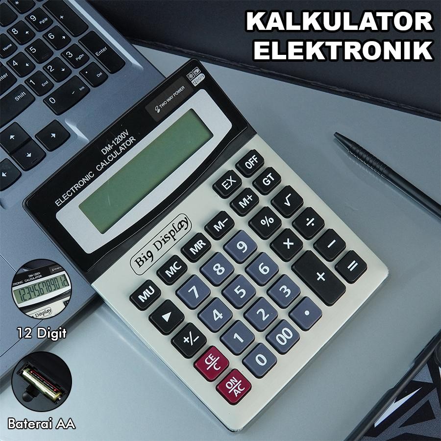 

Kalkulator Elektronik 12 Digit Layar Besar Display Lebar untuk Kantor Sekolah Bisnis CA-0902
