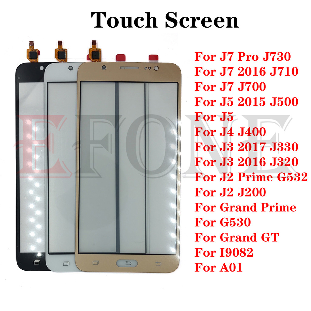 For Samsung A01 J2 J3 J4 J5 J7 Pro Grand GT Prime 2015 2016 2017 Touch Screen Digitizer Sensor Panel