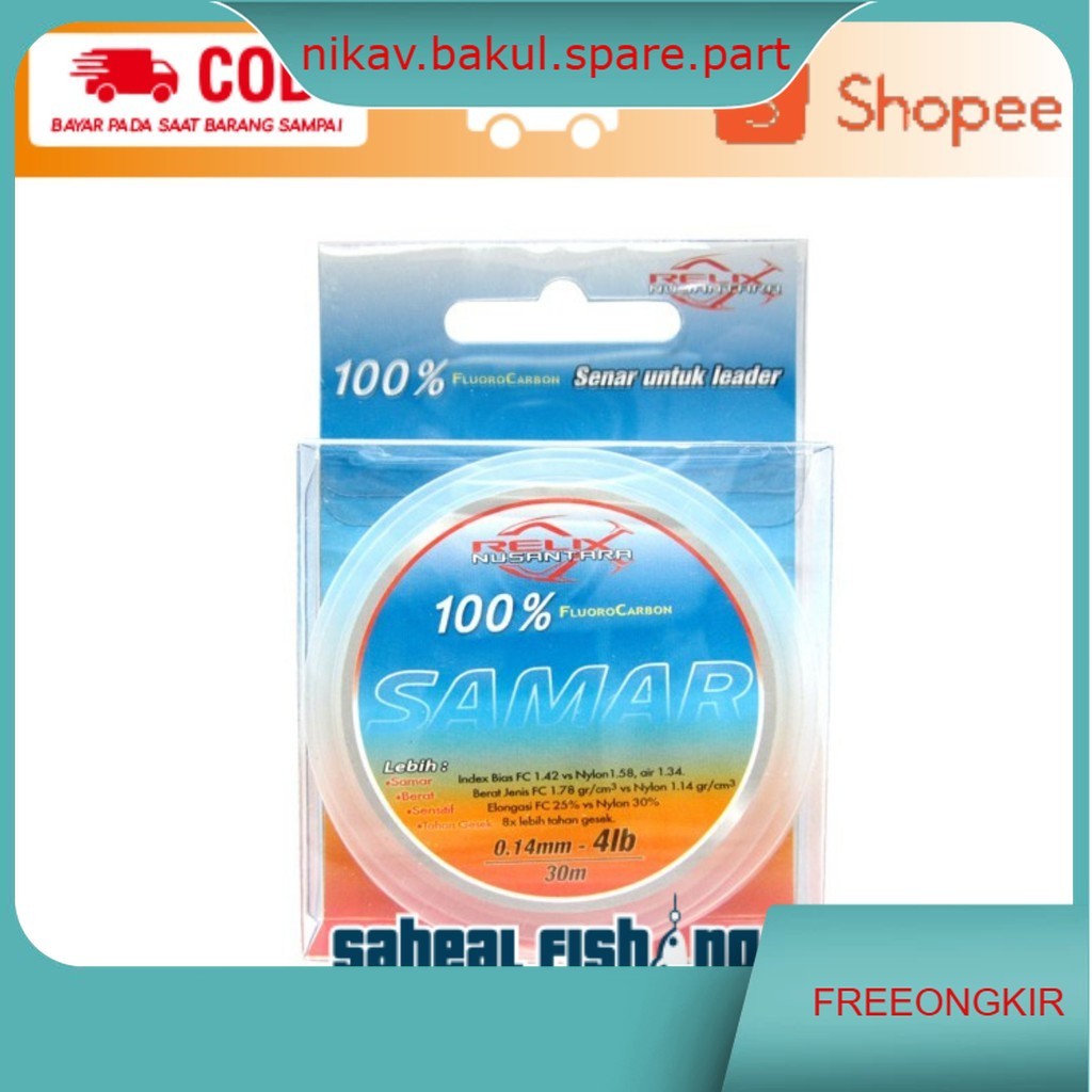Senar Pancing Leader Relix Samar / Tali Pancing Leader Fluorocarbon